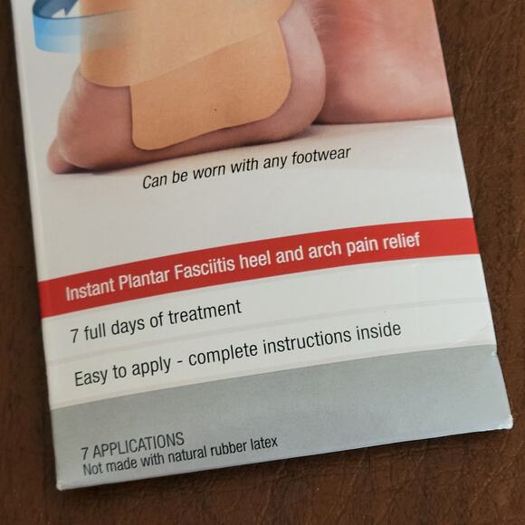 Mueller PFTape Pain Relief System  Plantar Fasciitis and Heel Pain 7 Pack NEW - Picture 8 of 9